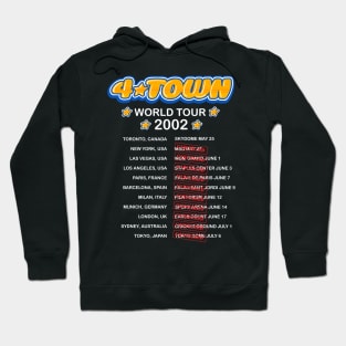 4Town world tour dates 2002 concert tee Hoodie